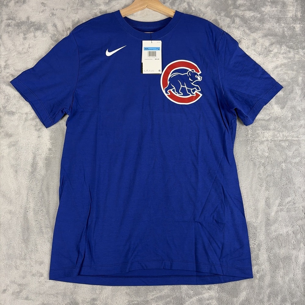 Nike Chicago Cubs Cody Bellinger #24 T-Shirt Blue MLB Size Medium NWT